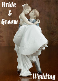 Lladro Bride and Groom Wedding Figurines