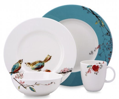 Lenox Chirp Pattern China Dinnerware plates and cups