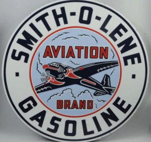 Smith-o-lene Aviation Gas Porcelain Sign